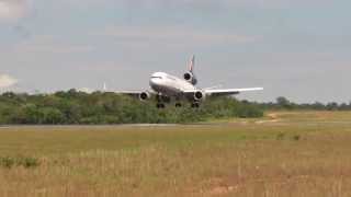 MD11F da Lufthansa pousa em Manaus [upl. by Mahmoud87]