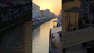 Naviglio Pavese  Milan allyoucanfly sunset sunnyday sunny [upl. by Ecyaj318]