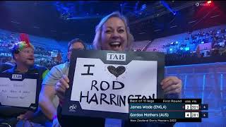 James Wade vs Gordon Mathers  Round 1  New Zealand Darts Masters 2022 [upl. by Notseh198]