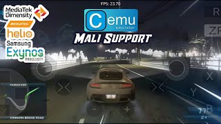 Cemu Emulator V3  NFS Mostwanted 2012 Gameplay On Dimensity 1200  Support All Mali [upl. by Nerte]