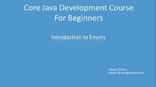 1 Introduction to Enums [upl. by Sej]