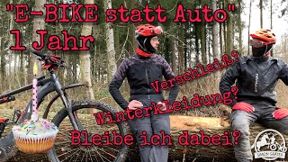 🚲 1 Jahr 🕯 EBIKE statt Auto  Verschleiß  Zukunft  Winterkleidung [upl. by Aggappera456]