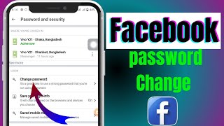 How To Change Facebook password 2024 [upl. by Meunier]