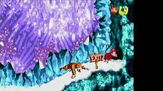 Donkey Kong Country GBA Snow Barrel Blast to Croctopus Chase ALL THE MARIOS 1466 [upl. by Ueik]