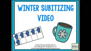 Winter Subitizing Video Slow Version [upl. by Lledrac]