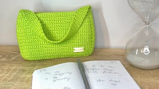 How to Crochet a Handbag Bag Purse Easy Beginner Friendly Step by Step [upl. by Papageno]