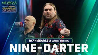 NINE DARTER Ryan Searle v Nathan Rafferty  2023 Mr Vegas Grand Slam of Darts [upl. by Tyika]