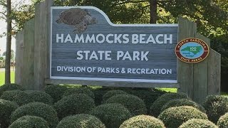 Marsh cruises underway at Hammocks Beach State Park [upl. by Inirt]