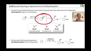 Electrophilic Epoxidation of Alkenes anti and syn Dihydroxylations [upl. by Ahsetan]