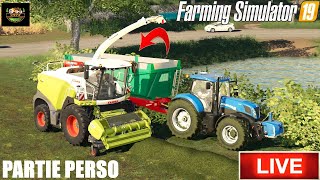 PARTIE PERSO  ENSILAGE DHERBE  FARMING SIMULATOR 19 [upl. by Lyrrehs]