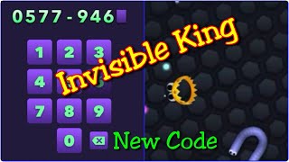 Slitherio New Skin Codes Invisible King [upl. by Cnahc715]