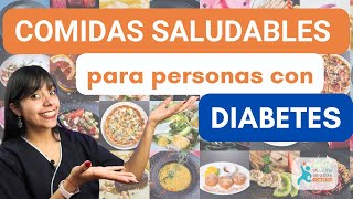 MENU SEMANAL PARA PERSONAS CON DIABETES  Comidas para diabeticos [upl. by Alvira]