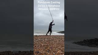 Sea Fishing Pendulum Casting Daiwa Amorphous Whisker AWB122 with Penn Casting Special 2 [upl. by Frederik567]