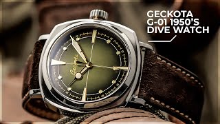 Hands On With The Geckota G01 1950s Dive Watch [upl. by Natanoj]