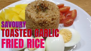 Toasted Garlic Shrimp Paste Bagoong Fried Rice  Easy to Prepare Delicious Savoury Fried Rice [upl. by Elyl285]