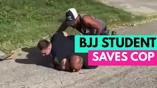 BJJ Student Saves a Cop [upl. by Yggep409]