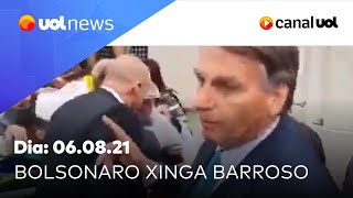 Bolsonaro xinga Barroso e Lira leva voto impresso ao plenário Sakamoto analisa UOL News 060821 [upl. by Nylyoj773]