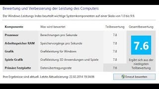 Leistungsindex anzeigen auf Windows 81  So gehts Windows Computerbewertung TutorialHD [upl. by Chaing]