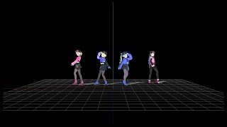 MMD PaⅢSENSATION mirrored dance practice ver  Vivid BAD SQUAD [upl. by Fasta962]