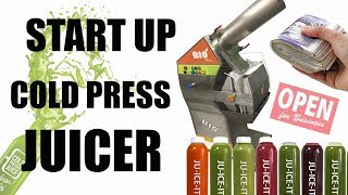 START UP COLD PRESS JUICE BUSINESS COMMERCIAL JUICER BIO MINI [upl. by Oderfla]