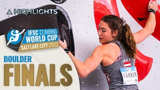 Boulder finals highlights  Salt Lake City 2022 [upl. by Ahsiekram23]