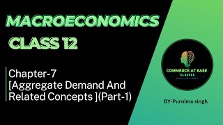 Aggregate Demand and Related ConceptsClass 12Chapter 7 Macroeconomics Detailed Video PART 1 [upl. by Acissej]