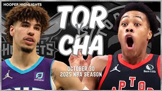 Toronto Raptors vs Charlotte Hornets Full Game Highlights  Oct 30  2025 NBA Season [upl. by Augy]