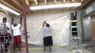 Building an Abatement Enclosure for Asbestos Lead Mold or Dust Control [upl. by Eladnor]