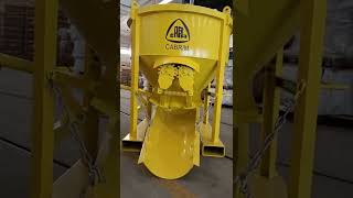 Vertical manual concrete skip concrete bucket concrete kibble [upl. by Devland]