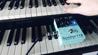 Tech 21 Geddy Lee YYZ pedal with Hammond Organ [upl. by Ledba]