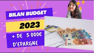 Bilan du BUDGET de lannée 2023 ‐ SYSTEME DES ENVELOPPES BUDGET [upl. by Yremrej460]