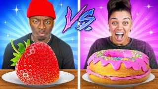 HEALTHY VS JUNK FOOD CHALLENGE [upl. by Albric]