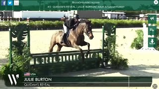 Quidam’s Reveal amp Julie Burton ADULT Hunter 🥈ESP November Vinny [upl. by Aleacim]