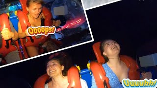 Best Slingshot Ride Moments For you 🔥 part 44 slingshotchallenge slingshot amusementpark [upl. by Idnir670]