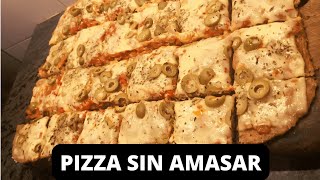 Pizza Integral SIN Amasar ¡Fácil Rápida y Tan Deliciosa que no Creerás que es Saludable [upl. by Yttam633]