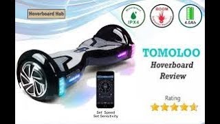 TOMOLOO Hoverboard with LED Lights [upl. by Yhtac]