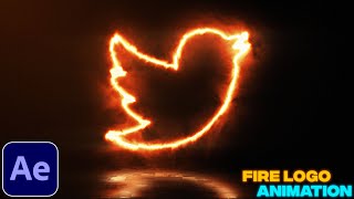 Fire Logo Animation Tutorial in After Effects  Free Plugin [upl. by Atikaj]