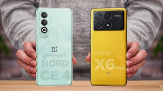 OnePlus Nord CE 4 Vs Poco X6 Pro  Full Comparison ⚡ Which one is Best [upl. by Cesar842]