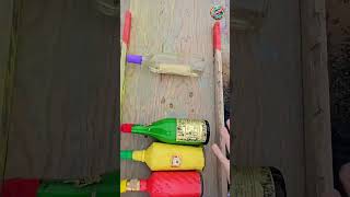 Breaking glass bottles amp Balloon Drops ⚠️🔥 Crushing Crunchy amp Soft Things  shorts asmr [upl. by Yrannav129]