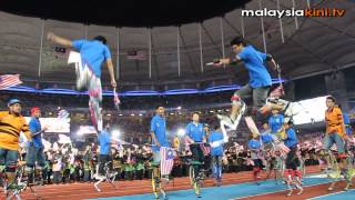 Janji Ditepati rally at Bukit Jalil Stadium [upl. by Ahsilem]