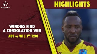 Andre Russell Powers West Indies to make it 21 in Perth  AUS vs WI 3rd T20I Highlights [upl. by Octavia]