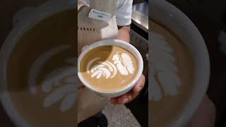 Rose latte art [upl. by Luoar]