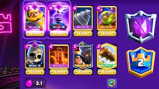 Jugando Ladder en el Final de Temporada de Clash Royale 🤷‍♂️ [upl. by Aisayt410]