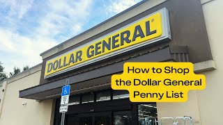 How to Shop the Dollar General Penny List [upl. by Ecyac810]