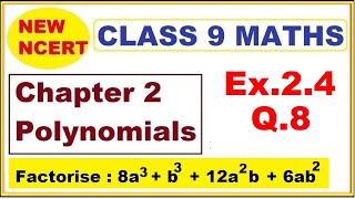 Class 9 Maths  Ex24 Q8  Chapter 2  Polynomials  New NCERT  Ranveer Maths 9 [upl. by Nosreip259]