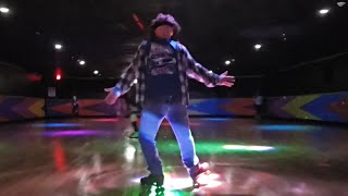 Roller Skate Dancing At The Roller Derby Halloween Skate [upl. by Ecnerrat]