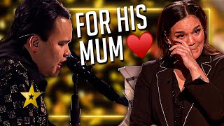 He Performs a HEARTWARMING Tribute to his Mum on Americas Got Talent 😢 [upl. by Akino192]