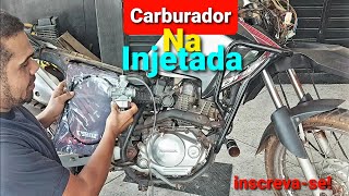 Como colocar carburador na bros injetada funcionamento perfeito passo a passo [upl. by Vite]