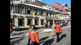 Die Kollnauer Feuerteufel marschieren am 10 Februar 2013 in Waldkirch ein [upl. by Ennoval]