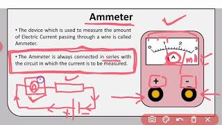 Ammeter Working and Principle  Explained in Hindi  Class 10 Physics [upl. by Acnalb909]